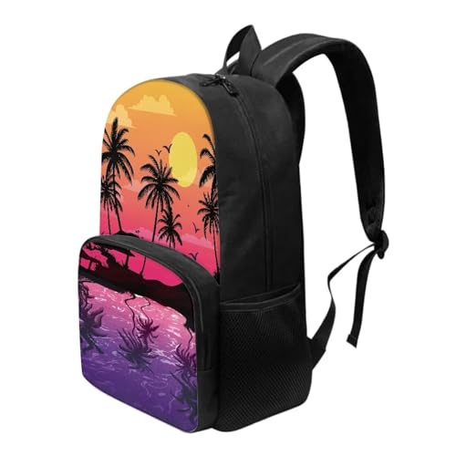 Back Pack for School Sunset Scenery Backpacks for Boys Teens Girls Backpack 17 Inch Kids Elementary Middle High School Bag College Travel Back Pack Large Bookbags for Teens Girls2