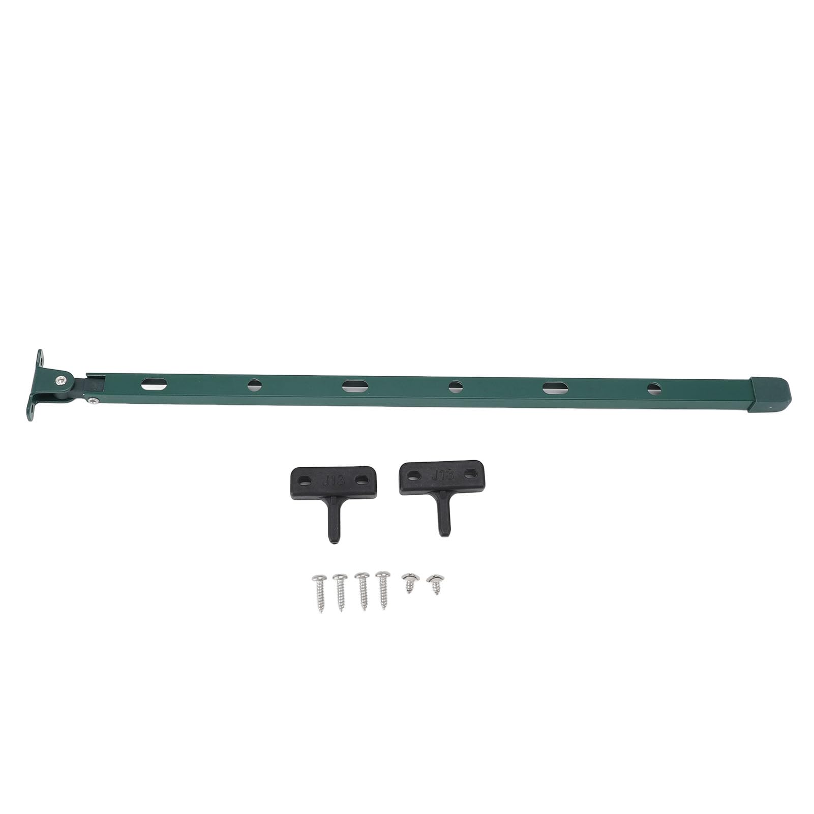 Serre en aluminium - Pour fenêtre - Manuel d'utilisation (français non garanti) - Ouvre-câbles de toit de serre - Kit de barres de 38,9 cm avec 6 vis pour une installation rapide - Vert