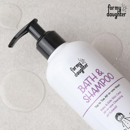 Image of for my daughter 2-in-1 Baby Bath Wash & Hair Shampoo- Gentle 2-in-1 Cleanser Safe, Natural, and Effective Care for Delicate Baby Skin & Hair (280ml / 9.46oz)
