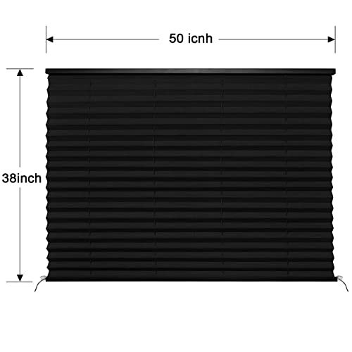 Image of RV Blinds for Camper Window,RV Window Shades Camper Blinds for Travel Trailer,Pleated Shade for Motorhome Motor Coach-50 W x 38 inch L