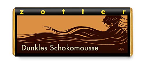Zotter Bitterschokolade mit dunklem Schokomousse handgeschöpft (70 g) - Bio