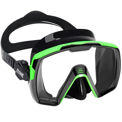 iTOWE Diving Mask Snorkel Swim Goggles Adult Women Youth