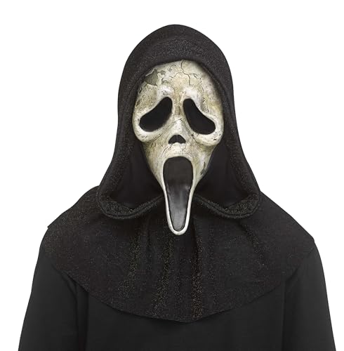 Masque Ghost Face noir pour compléter un déguisement terrifiant adulte
