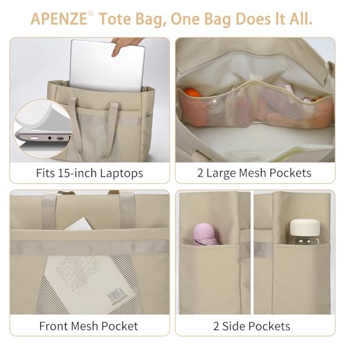 Bolsas de mano para mujer que solucionan el espacio para laptop y termo 5