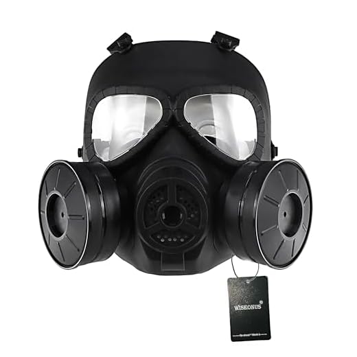 Masque Airsoft Paintball CS Masque Facial Anti-buée factice Halloween Cosplay avec Double Ventilateur Turbo