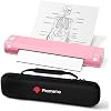 Phomemo Inkless Portable Printer for Travel - Wireless Thermal Printer Compatible with Phone & Laptop, Bluetooth Printers Supports 8.5 X 11 Letter Thermal Paper, Come with Carry Case