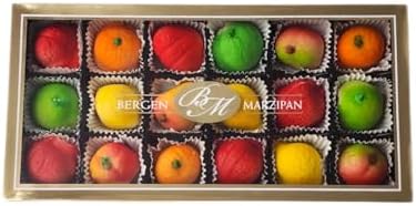 Bergen Marzipan - Assorted Fruit Shapes (18pcs.) by Bergen Marzipan [Foods]