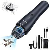 Chuboor Handheld Vacuum Cordless, Mini Vacuum with Air Buster, Portable and Rechargeable Mini Vacuum-Cordless for Home and Car (Black)