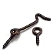 Weshine 2-1/2" Antique Brass Plated Hook & Eye (4-Pack)