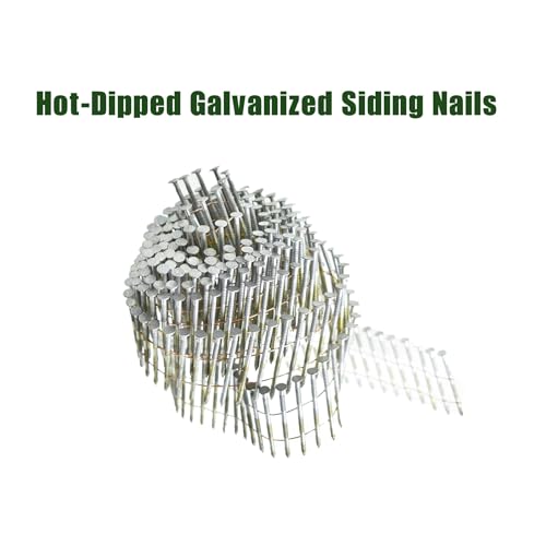 Timunr 3600 Count 15 Degree Wire Coil Siding Nails 2-1/2" x .092", Full Round Head, Ring Shank, Hot-Dipped Galvanized by Timunr - Used condition - Image 4