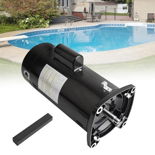 KAVIUS USQ1202 Pool Pump Motor 2HP Square Flange 48Y Frame 1.1 Service Factor 230 Volts 10.0 Amps 3450 RPM Replacing Cen-tury/A.O. Smi-th 2 HP Pool Pump Motor SQ1202 Compatible with Hayward Super Pump -  KV-USQ1202