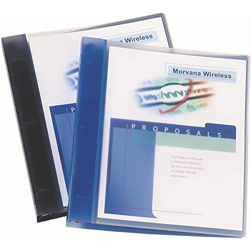 Flexible Round Ring Presentation Binder, 1In Capacity Color: Blue #TOP6