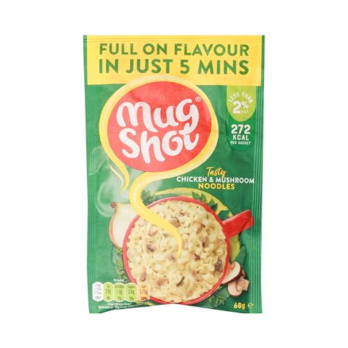 Mug Shot Chicken and Mushroom Noodles Sachets 68 g (Pack of 10)