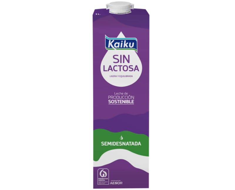 Kaiku Leche entera de vaca, sin lactosa 6 x 1l. (SEMIDESNATADA)