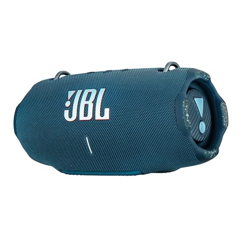Image of JBL Xtreme 4 Portable Bluetooth Speaker, IP67 Waterproof, 24 Hrs Playtime (Blue) (JBLXTREME4BLUAM) + USB-C Cable + Microfiber Cloth