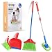Play22 Kids Cleaning Set 4 Piece - Toy Cleaning Set Includes Broom, Mop, Brush, Dust Pan, - Toy Kitchen Toddler Cleaning Set is A Great Toy Gift for Boys & Girls - Original