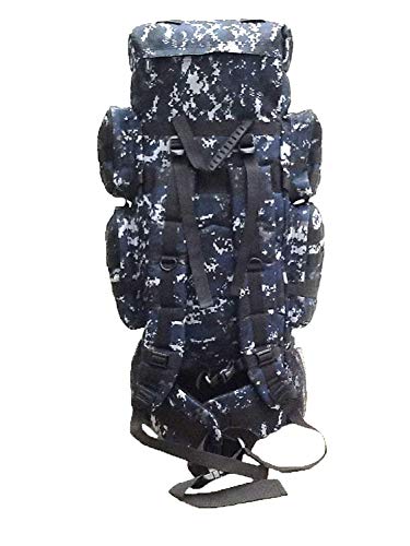 Nexpak 34" 5200 Cu. In. Tactical Hunting Camping Hiking Backpack Thb001 Dmbk Digital Camouflage (Navy Blue) #TOP1