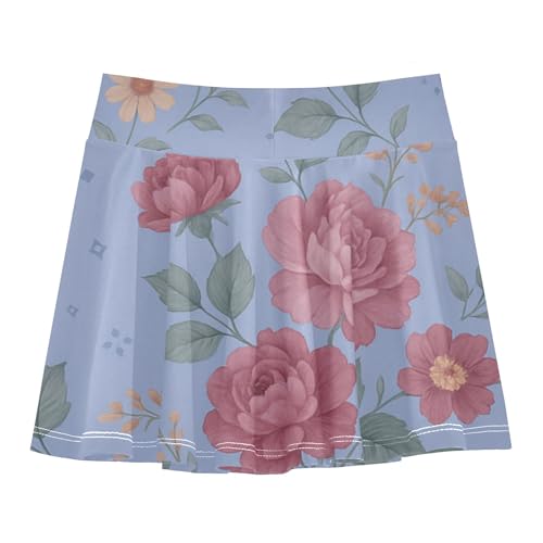 Tennis Skirt for Girls with Shorts Flowy Scort Skirt Little Girl Kids Pleated Skort with Pockets2