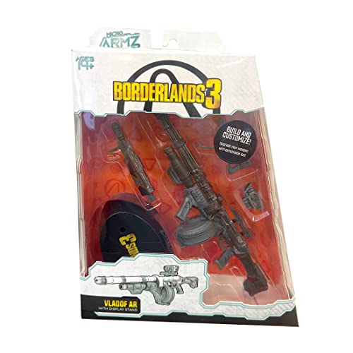 Borderlands 3 Microarmz Collectible Replica, Customize Your Weapon’s Scope, Barrel, & Stock, Bonus Loot Gun Accessories Included (Vladof A) #TOP2
