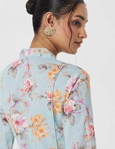 Image of BIBA Polyester Printed Straight Casual Kurtas