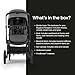 Bugaboo Kangaroo All-Terrain Single-to-Double Tandem Stroller for Infant and Toddler, for Up to Three Kids, XL Wheels, One-Hand Operation, Large Bassinet, XL Underseat Storage (Moon Grey)
