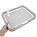 Healifty Splashproof Large Capacity Puppy Pan Dog Potty Tray with Detachable Mesh for Easy Cleaning Indoor Pet Toilet Mat Suitable for All Dog Leak Resistant