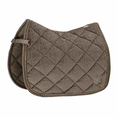 Tapis de selle velours Eskadron Crystal taupe anti frottement pour protéger le garrot sensible
