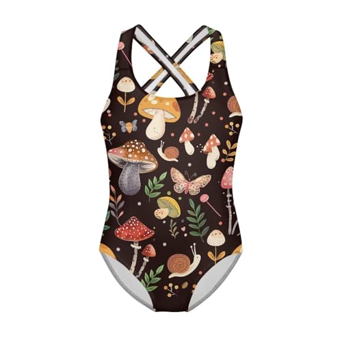 One Piece Swimsuit for Girls Summer Cross Back Bathing Suit Cute Beach Wear for 5-14 Years Old