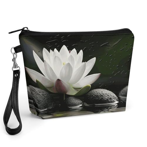 Bolsa de maquillaje de loto ideal para organizar tus cosméticos de viaje con total elegancia