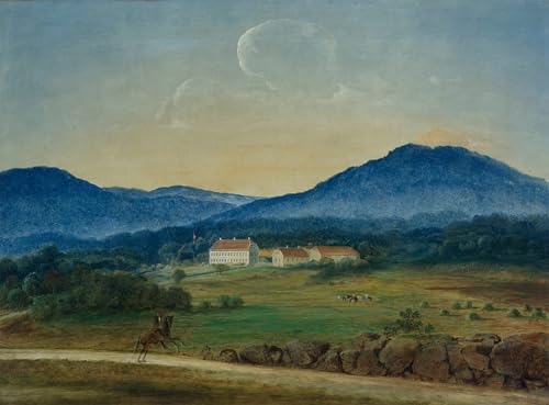 Cuadro Peder Balke Riis Manor House lienzo artístico texturizado de alta fidelidad 60x90