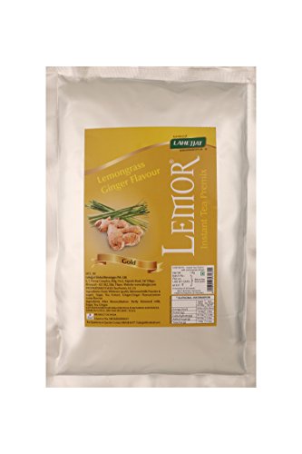 Image of Lemor Gold Lemongrass Ginger Flavour Instant Tea Premix 3 kg|Instant premix Coffee 7kg|premix Coffee and Tea for Vending Machine |Ready to drink tea