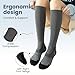 Isunie Anti-slip Compression socks for Women Men 20-30mmHg Knee High 1 Pairs for Running, Athletic All Day Wear