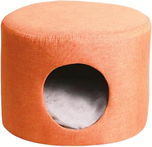 Zdaqian スツール 脚 ペットハウス 猫用椅子 座面クッション 座布団付き ペットハウス 小型犬 オールシーズン対応 猫 犬 ペット用スツール 千倉キャットハウス スツール ペット用ハウス コンパクト オットマン 犬 イヌ 猫 ネコ おしゃれ 春夏秋
