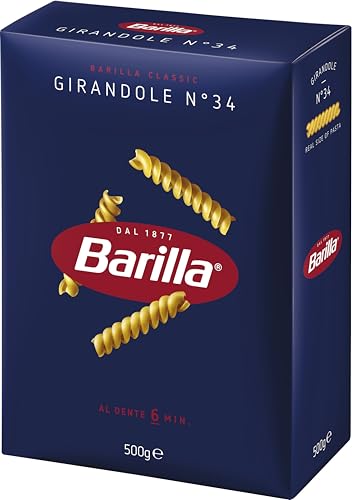 Barilla Pasta Klassische Girandole n.34 aus hochwertigem Hartweizen immer al dente, (1 x 500 g)