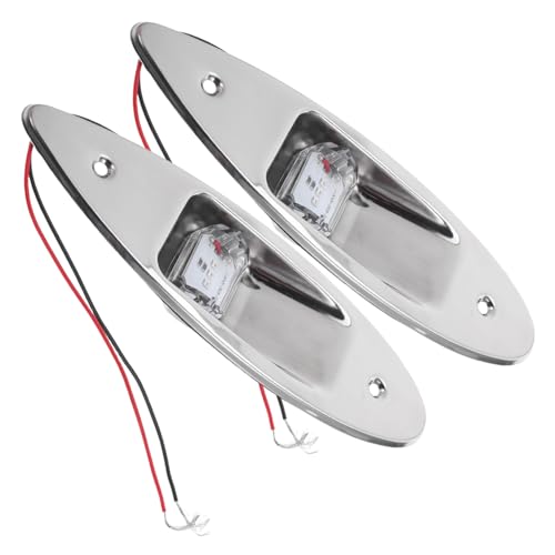 Feux de navigation LED encastrés bateau rouge vert pour yacht et lampes étanches kayak