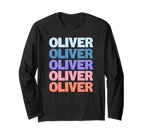 Funny Modern Repeated Text Design Oliver ����T�V���c