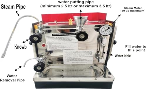 Image of Espresso Coffee Machine, 5 Liter Capacity, 500 Cups, 16 inch, Commercial Use
