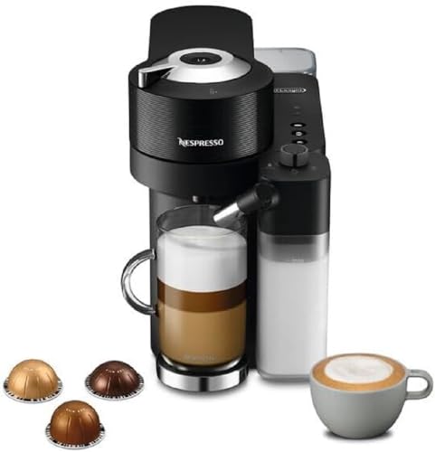 De'Longhi Nespresso Vertuo Lattissima - Machine à Café Capsules Monodose avec Mousseur à Lait Automatique, 5 Tailles de Tasse, Machine à Café Automatique...