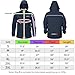 APEXUP Packable Rain Jacket Men with Reflective Zipper, Lightweight Waterproof Jacket Windbreaker Hooded Raincoat, Mens Rain Jackets for Outdoor, Running, Hiking, Travel, Cycling (Navy, 2XL)