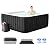 Glonerle 4-6 Person Inflatable Hot Tub, Large Square Portable Blow up Hot Tub, Leak-Proof PVC Outdoor Spa with 130 Air Jets, Insulated Cover and Heater Pump, 73” X 73”X 25”