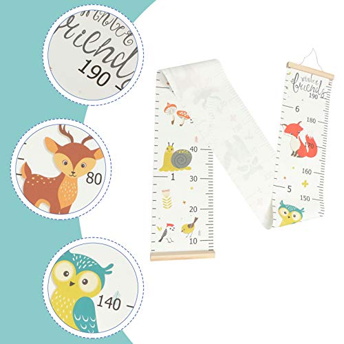 Cabilock 1 st Groei Grafiek Decal Cartoon Dieren Patroon Hoogte Meting Sticker - Image 5