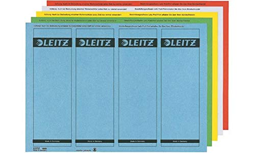 Leitz Lot de 25 feuilles de papier pour dossiers courts 61 x 192 mm Gris