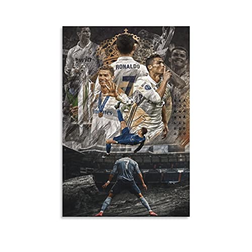 Ronaldo CR7 Inspirational Football Stars Idol Room Decoration Opere d'arte su tela Poster Wall Art Prints Home Modern Decor 2