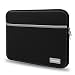 iBenzer Basic 15.4" Neoprene Protective Laptop Case Sleeve Bag with Accessory Pocket for Macbook Pro 15"/Retina 15"/HP/Acer/Dell/Asus/Samsung, (Black)