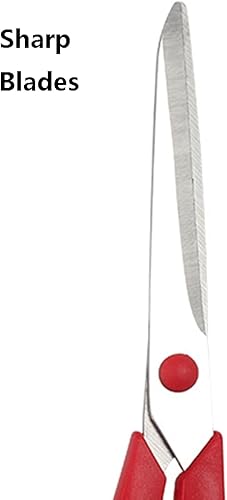 Miniatura 5 de Tijeras artísticas cortadoras de papel, tijeras de mano multiusos con hoja afilada para oficina, hogar, escuela, 8.5 pulgadas (soplo)