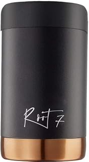 Root7 Travel Food Pot | Premium Vacuum Insulated Double Walled Stainless Steel Food Flask | Leak Proof Food Container | 6 Hours Hot & 12 Hours Cold | 500ml | Black VIP Split