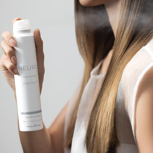 Neuro by Paul Mitchell Protect HeatCTRL Iron Hairspray, Perfect Prep + Finish For Heat Styling, For All Hair Types, 6 oz