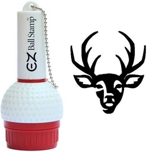 EZBallStamp Golf Ball Stamp Marker (Black Deer)