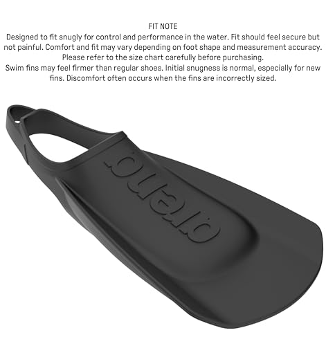 Arena Schwimmflossen für Erwachsene, Unisex, für Erwachsene, bequem, leicht, für Damen und Herren, Silikon, Kurze Klinge, offene Ferse… – Ansicht 5