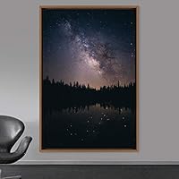 Framed Canvas Wall Art Beautiful Landscape Canvas Prints Home Artwork Decoration for Living Room,Bedroom - 16x24 inches